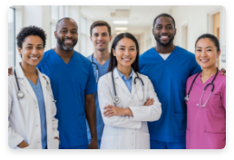 Doctors smiling