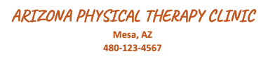 Arizona Physical Therapy Clinic Information