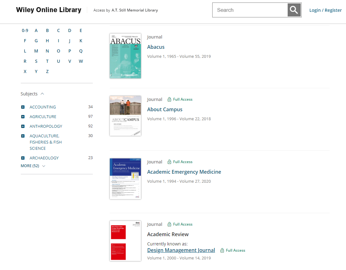 a screenshot from the Wiley Online Library